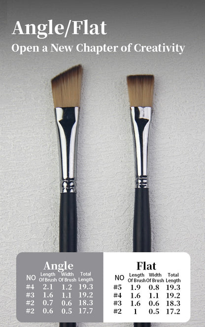 Paul Cezanne-OasisArt Synthetic Paint Brushes Set (25pcs with canvas roll and palette knife) for Acrylic Oil Watercolor Painting