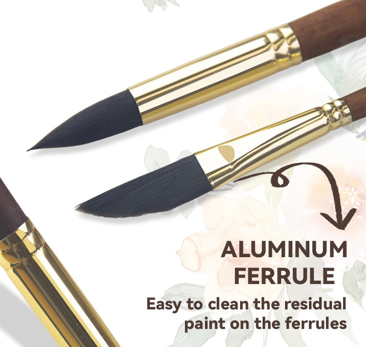 Paul Cezanne Synthetic Squirrel Hair Paint Brushes Set (10pcs)