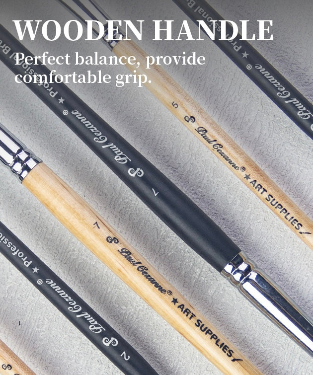 Paul Cezanne-OasisArt Synthetic Paint Brushes Set (25pcs with canvas roll and palette knife) for Acrylic Oil Watercolor Painting