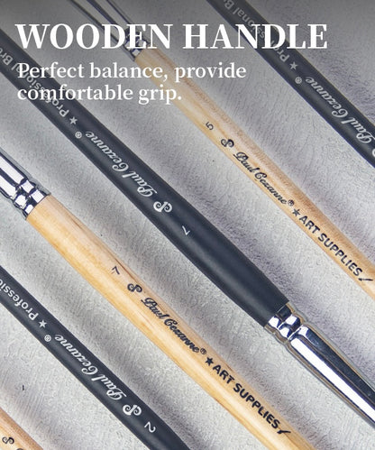 Paul Cezanne-OasisArt Synthetic Paint Brushes Set (25pcs with canvas roll and palette knife) for Acrylic Oil Watercolor Painting