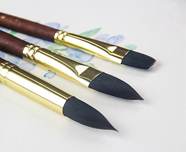 Paul Cezanne Synthetic Squirrel Hair Paint Brushes Set (10pcs)