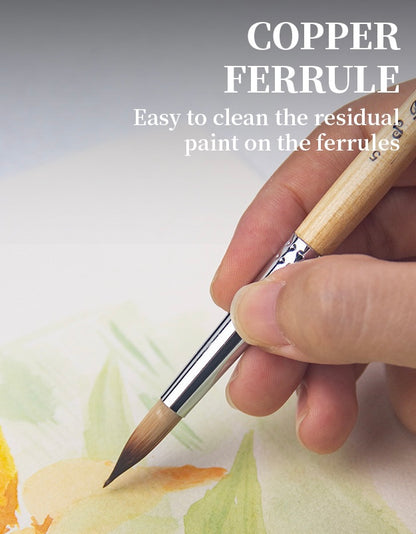 Paul Cezanne-OasisArt Synthetic Paint Brushes Set (25pcs with canvas roll and palette knife) for Acrylic Oil Watercolor Painting