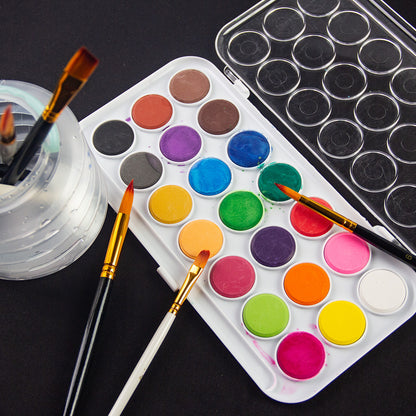 Synthetic Paint Brushes Set (5 pcs) Angular, Flat, Round, Filbert, Mixed set