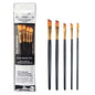 Synthetic Paint Brushes Set (5 pcs) Angular, Flat, Round, Filbert, Mixed set