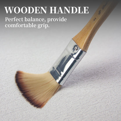 Paul Cezanne-OasisArt Synthetic Paint Brushes Set (25pcs with canvas roll and palette knife) for Acrylic Oil Watercolor Painting