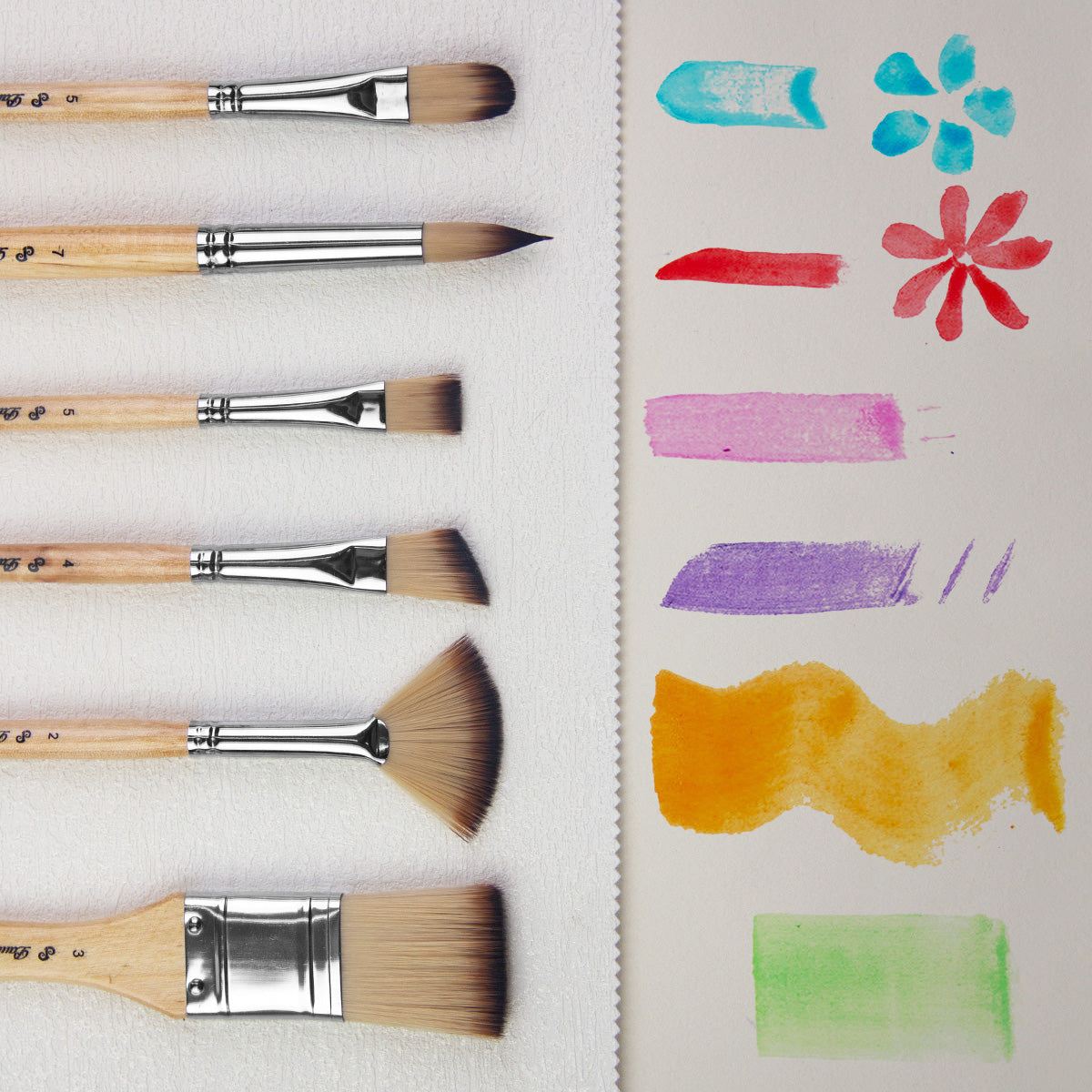 Paul Cezanne-OasisArt Synthetic Paint Brushes Set (25pcs with canvas roll and palette knife) for Acrylic Oil Watercolor Painting