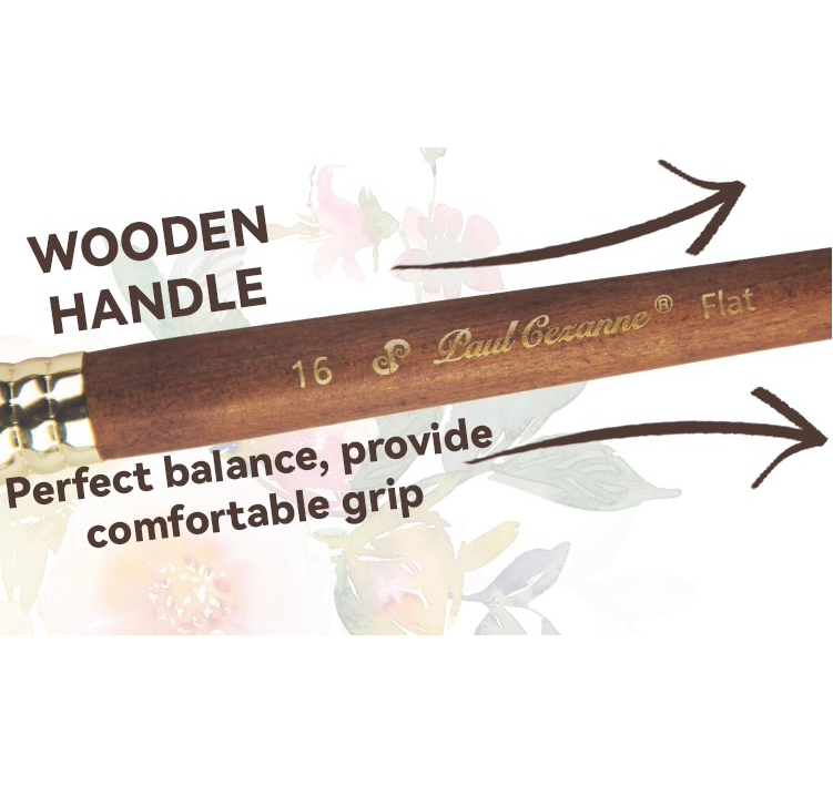 Paul Cezanne Synthetic Squirrel Hair Paint Brushes Set (10pcs)