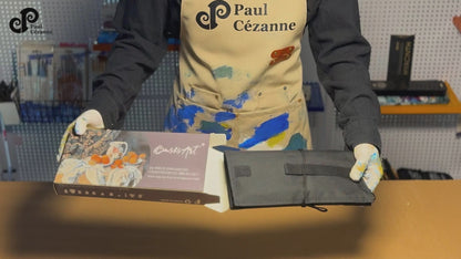 Paul Cezanne-OasisArt Synthetic Paint Brushes Set (25pcs with canvas roll and palette knife) for Acrylic Oil Watercolor Painting